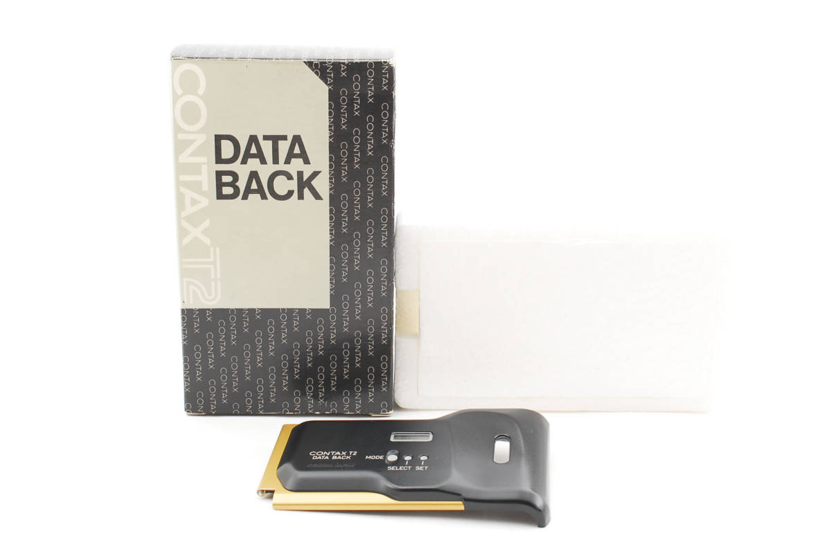 おトク情報がいっぱい！ DATA ゴールド GOLD T2 コンタックス CONTAX 元箱付 希少！ BACK (2964) データバック コンパクトカメラ