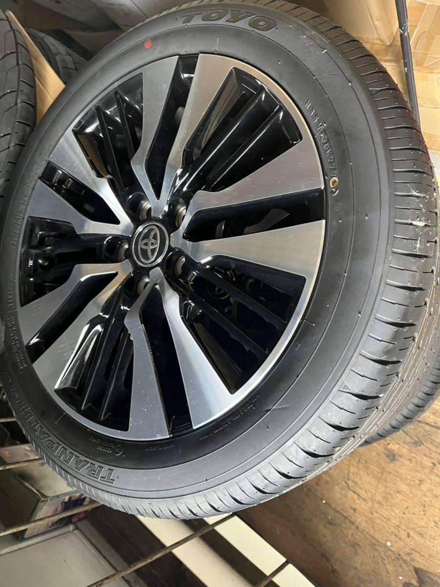 新車30アルファード後期 純正タイヤホイールセット18インチ新車外し