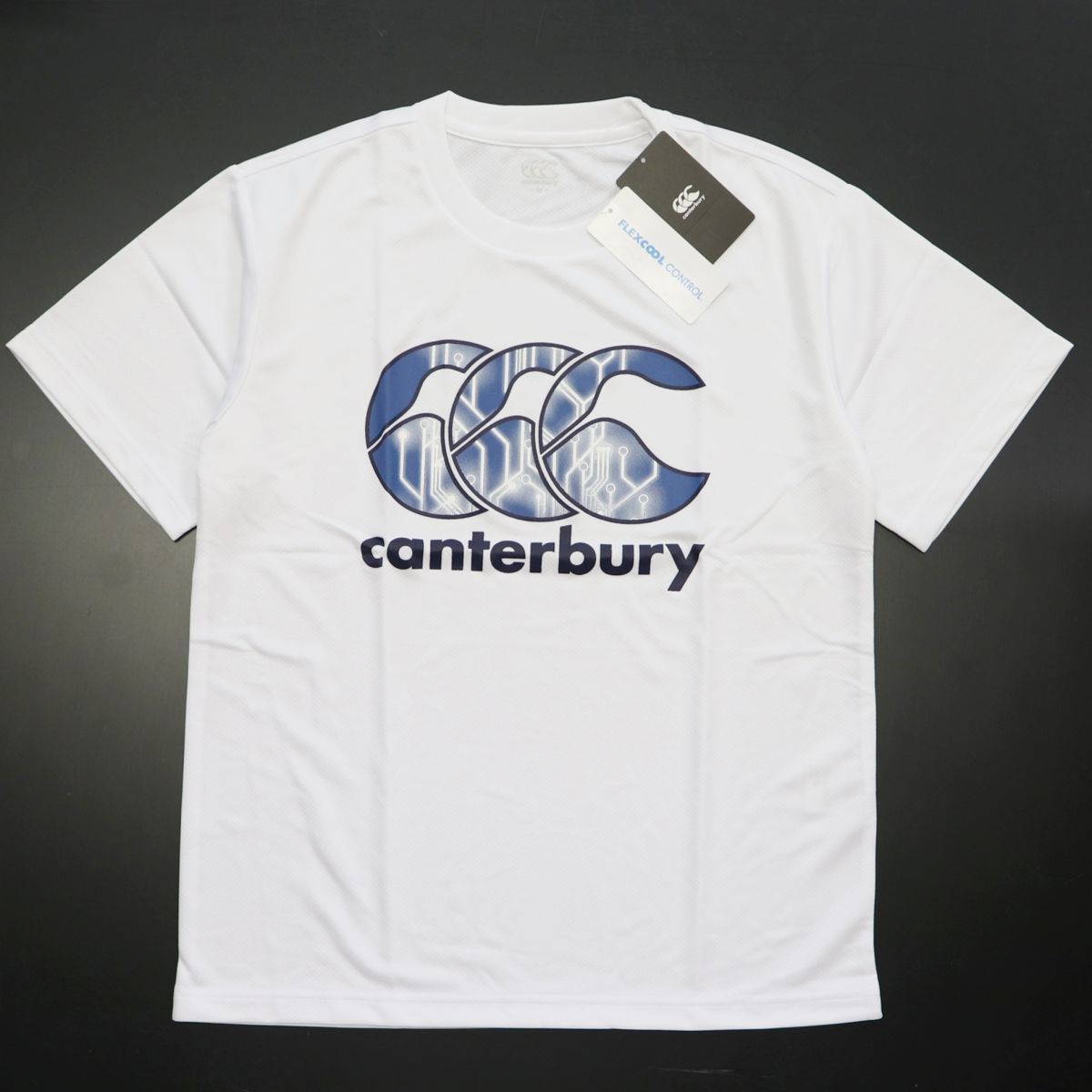 オープニング メール便対応商品 Canterbury カンタベリー フレックスクール コントロール Tシャツ RA38181 ラグビー ラガー 半袖  吸汗速乾 メンズ