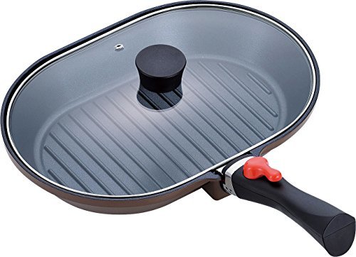人気スポー新作 マローネシェフ ステーキ 魚焼き グリルパン フライパン 和平フレイズ オーバル型 ダイヤモンドコ 蓋付 着脱ハンドル IH対応 22×32cm 鍋 人気スポー新作 マローネシェフ ステーキ 魚焼き グリルパン フライパン 和平フレイズ オーバル型 ダイヤモンドコ 蓋付 着脱ハンドル IH対応 22×32cm 鍋
