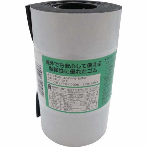 WAKI EPDM rubber roll with sticking 2X100X1000mm black EPGR-4T