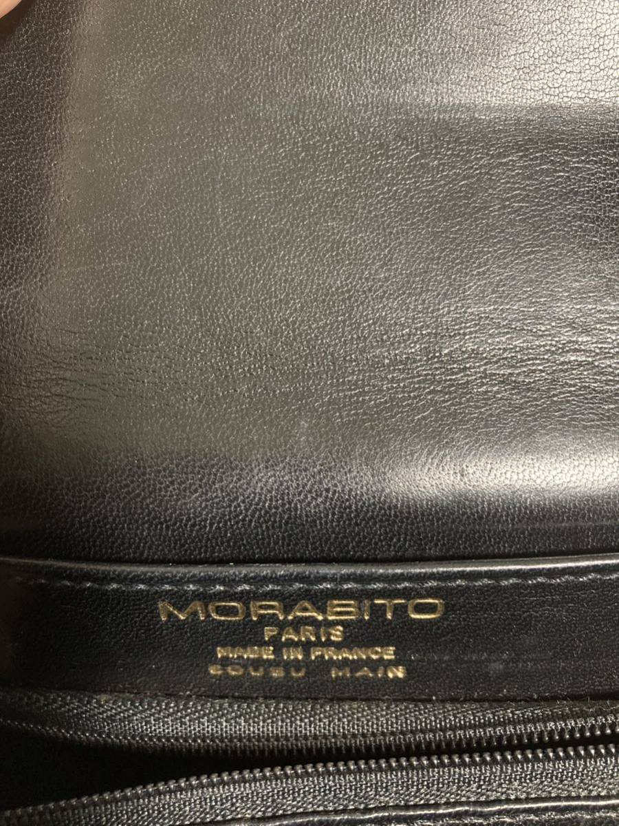 MORABITO モラビト　プリンセス　クロコダイルツイスト金具　ハンドバック　ブラック　コインケース、保存袋付_画像10