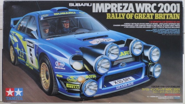 未使用品 ★ TAMIYA　1/24　SUBARU IMPREZA WRC 2001　インレットマーク / ステッカー set ★ ラリー・オブ・グレートブリテン　NO.24250_箱は付属しません