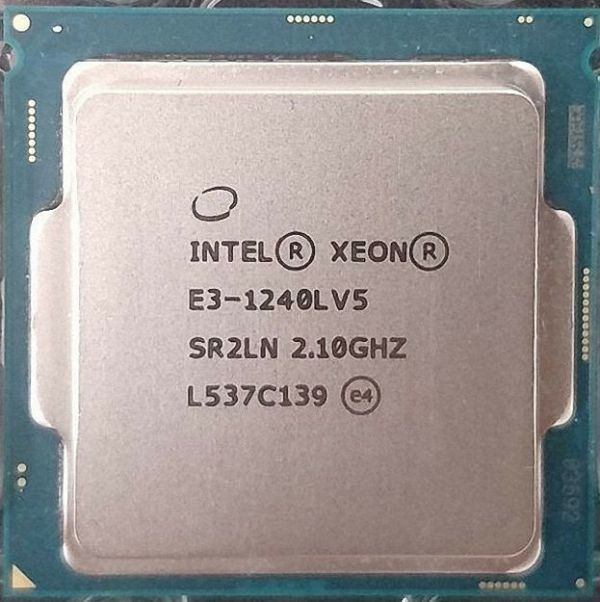 Intel Xeon E3-1240L v5 SR2CW 4C 2.1GHz 8MB 25W LGA1151_画像1