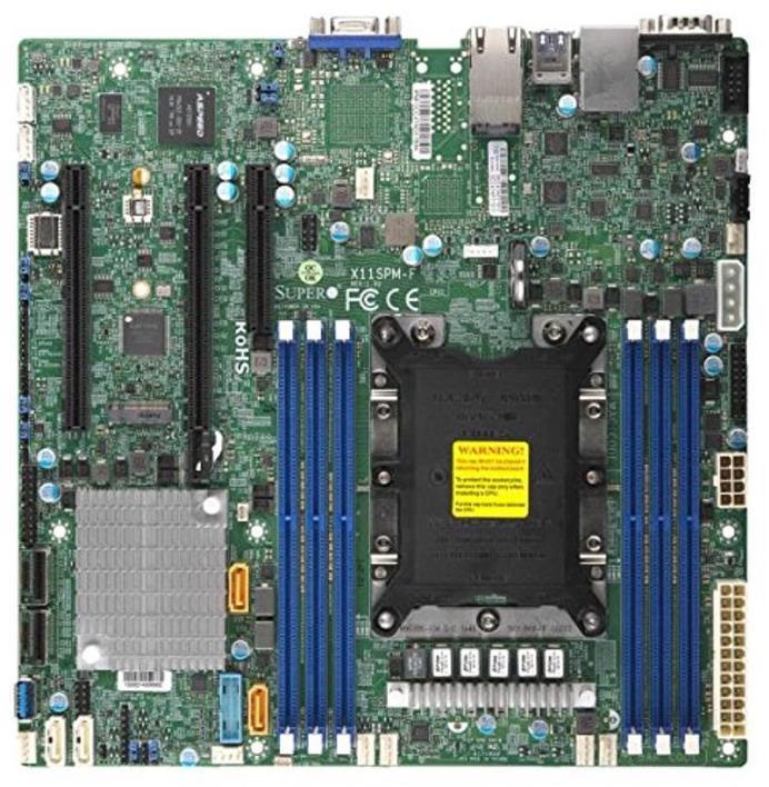 Supermicro X11SPM-F MicroATX Single Socket LGA-3647 DDR4 Intel C621 Server Motherboard