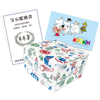  Moomin diamond white ceramic watch wristwatch worldwide limitation 2,000ps.@f Lawrence 