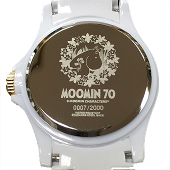  Moomin diamond white ceramic watch wristwatch worldwide limitation 2,000ps.@f Lawrence 