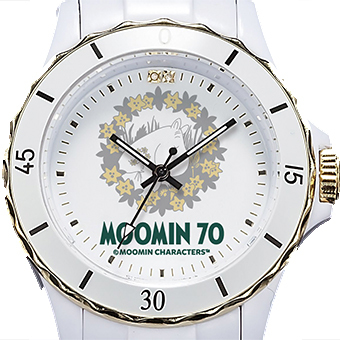 ムーミン ダイヤモンド ホワイト セラミック ウォッチ 腕時計 世界 限定 2 000本 記念ロゴ