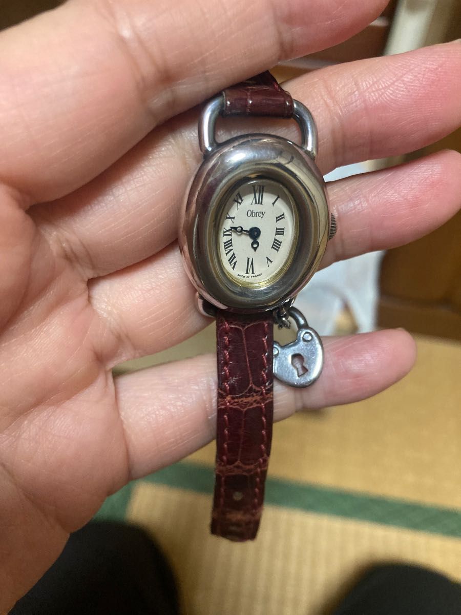 オブレイハンドメイド 銀無垢 腕時計-
