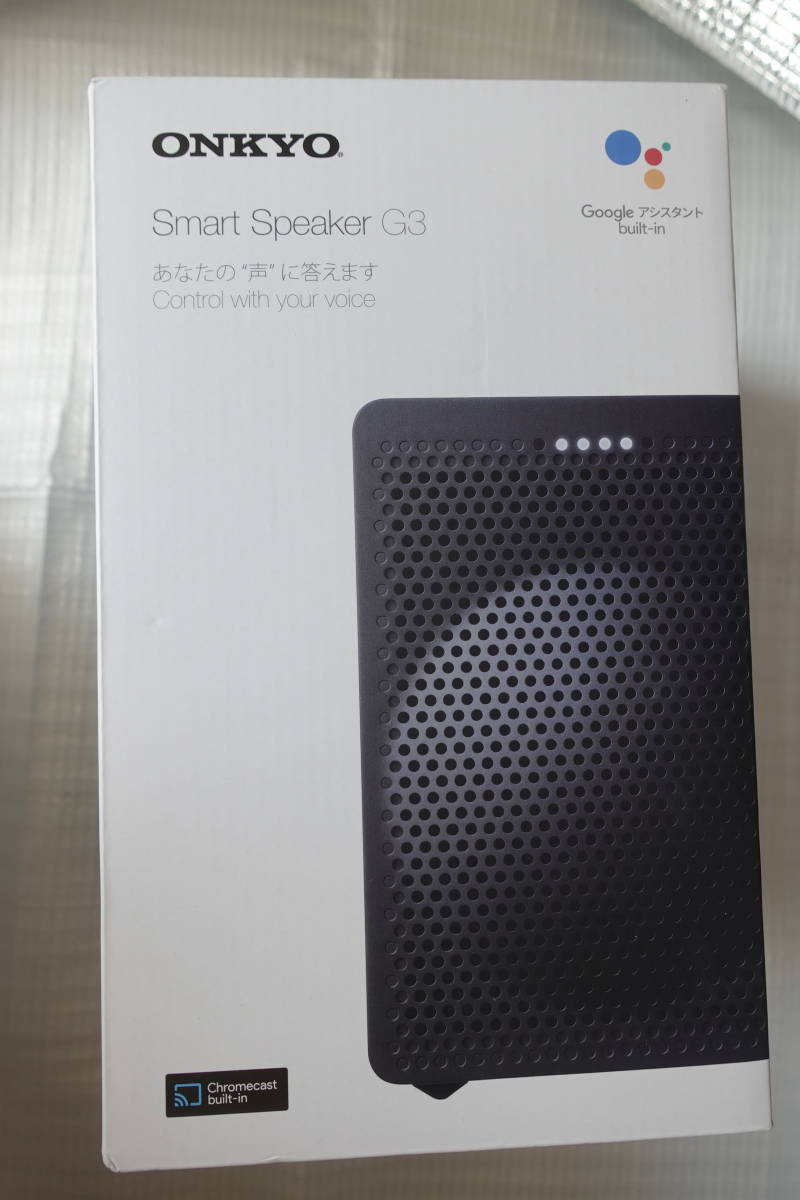 ONKYO VC-GX30(B) [Smart Speaker G3 Google アシスタント搭載AI対応スマートスピーカー ブラック] 未開封  新品/即決4980円