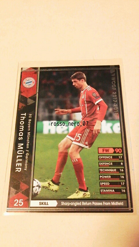 ☆WCCF2017-2018☆17-18☆096☆黒☆トーマス・ミュラー☆FCバイエルン・ミュンヘン☆Thomas Muller☆FC Bayern Munchen☆_画像1