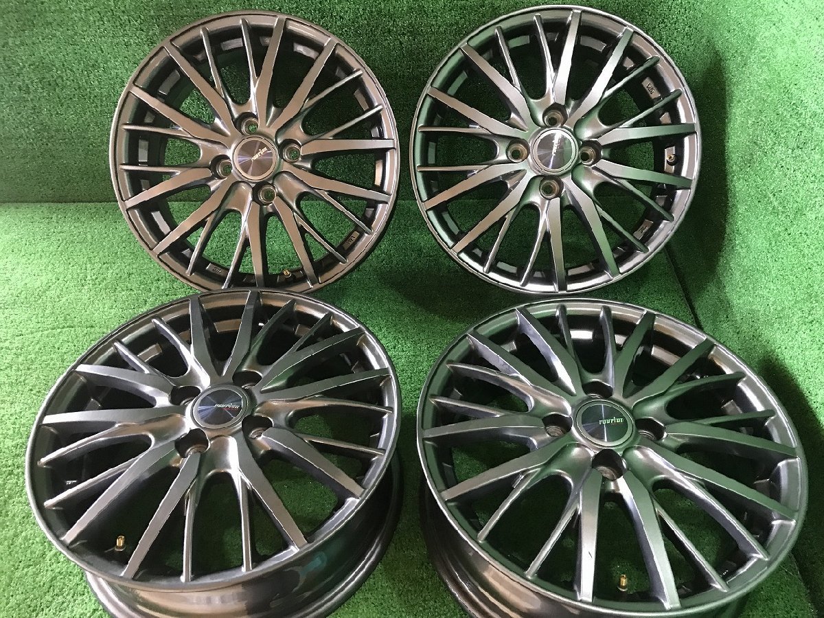 中古アルミホイール Weds ravrion RM01 ウェッズ ラブリオン 15X5.5JJ+42 PCD100 4穴 a-3194 L2-2 YM_画像1