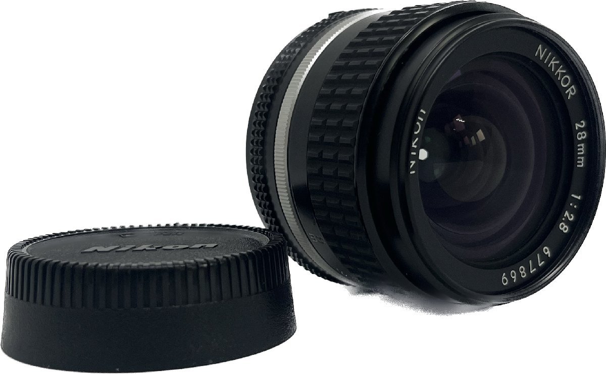 【美品】Nikon AI-S NIKKOR 28mm F2.8　爪なし Fマウント ニコン MF 広角単焦点レンズ #86_画像1