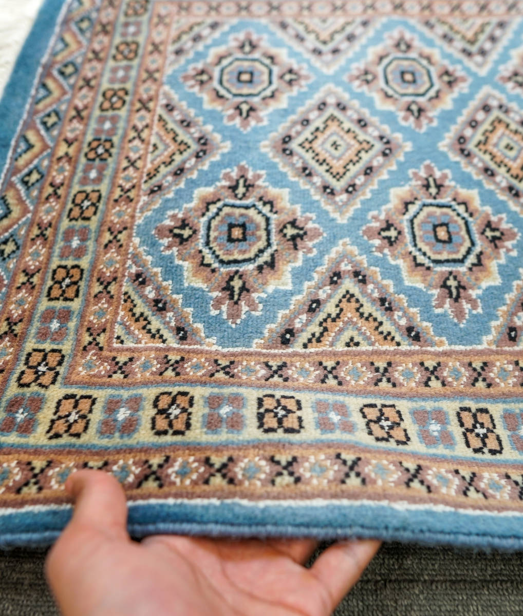 94×62cm【パキスタン手織り絨毯】-