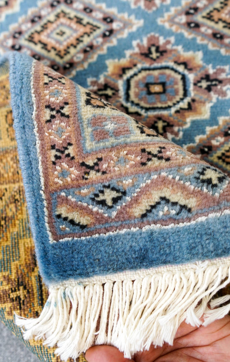 94×62cm【パキスタン手織り絨毯】-