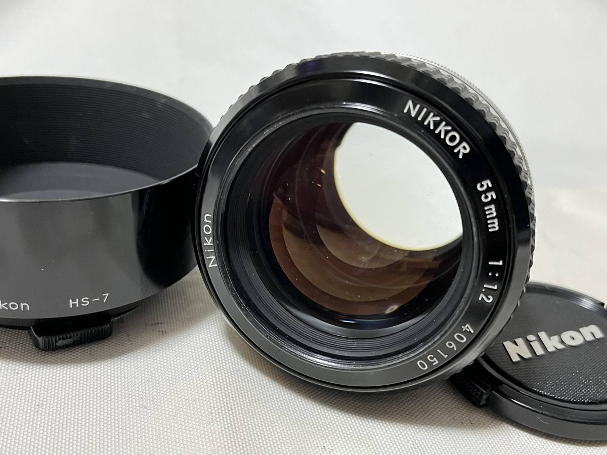 ☆希少品☆ニコン NIKON Ai NIKKOR 55mm F1.2 ☆ケース付き☆ #6347