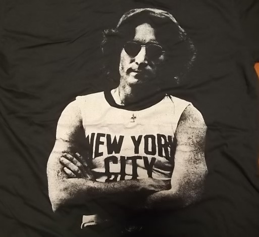 新品 【John Lennon】ジョンレノン New York City Vintage Style プリントTシャツ XL // ビートルズ オノヨーコ ポールマッカートニー_画像2