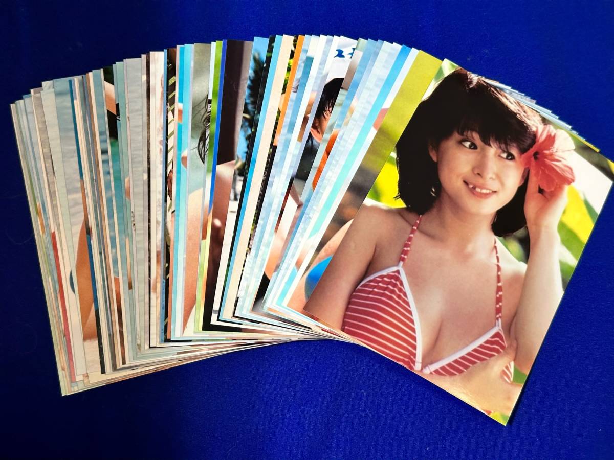  beautiful goods Kawai Naoko L version photograph 65 sheets set sale Showa era idol 