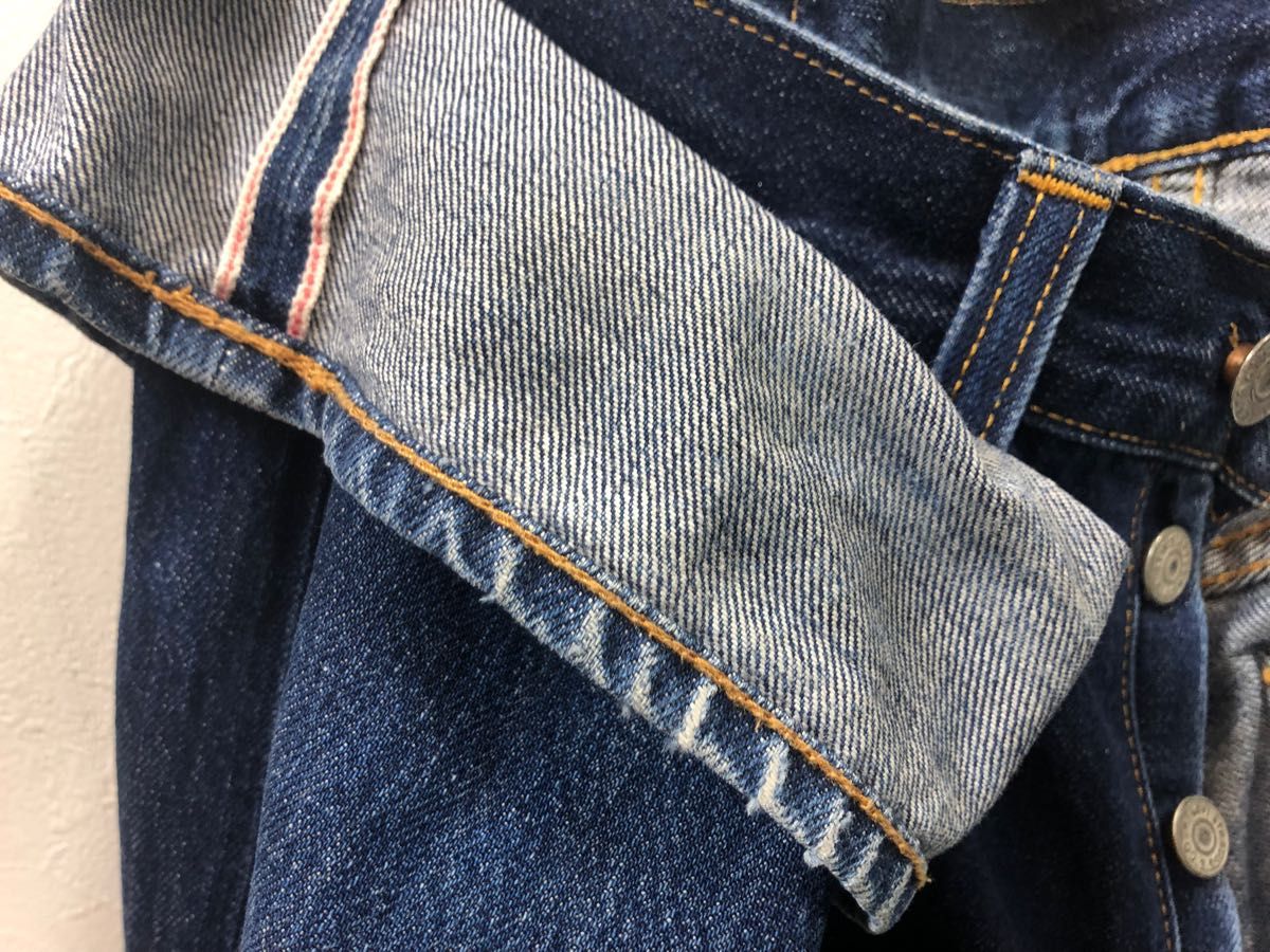 米国製 アメリカ製47501XX W34L36 リーバイスLEVI’S復刻LVC1947年片面E