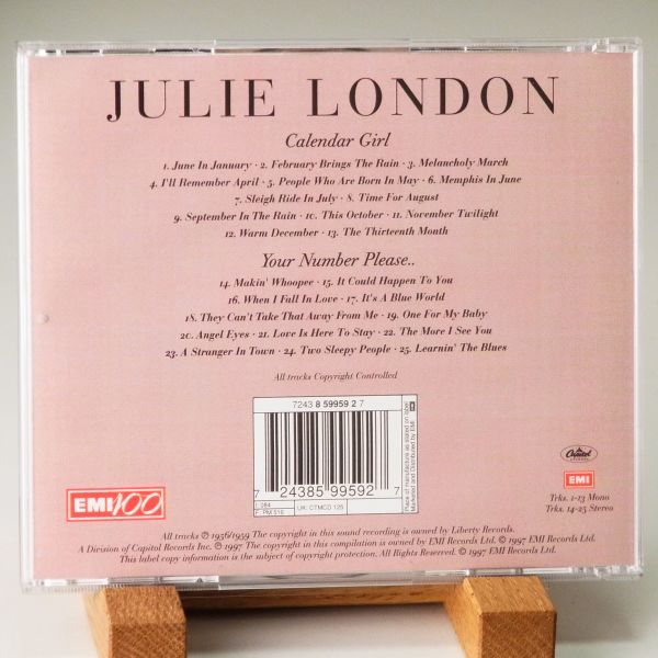 【UK EMI アルバム2枚分】ジュリー・ロンドン　JULIE LONDON　CALENDER GIRL　YOUR NUMBER PLEASE ...　オススメ！_画像2