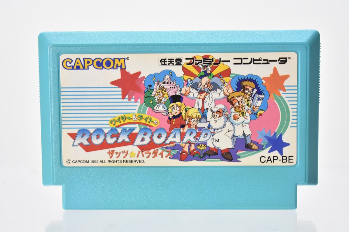 ファミコン カセット カプコン ワイリー&ライトの ロックボード ザッツ