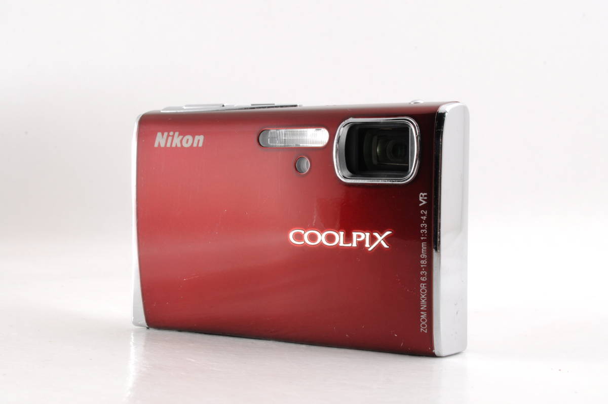 動作品 ニコン Nikon COOLPIX S51 クールピクス 赤 レッド コンパクト