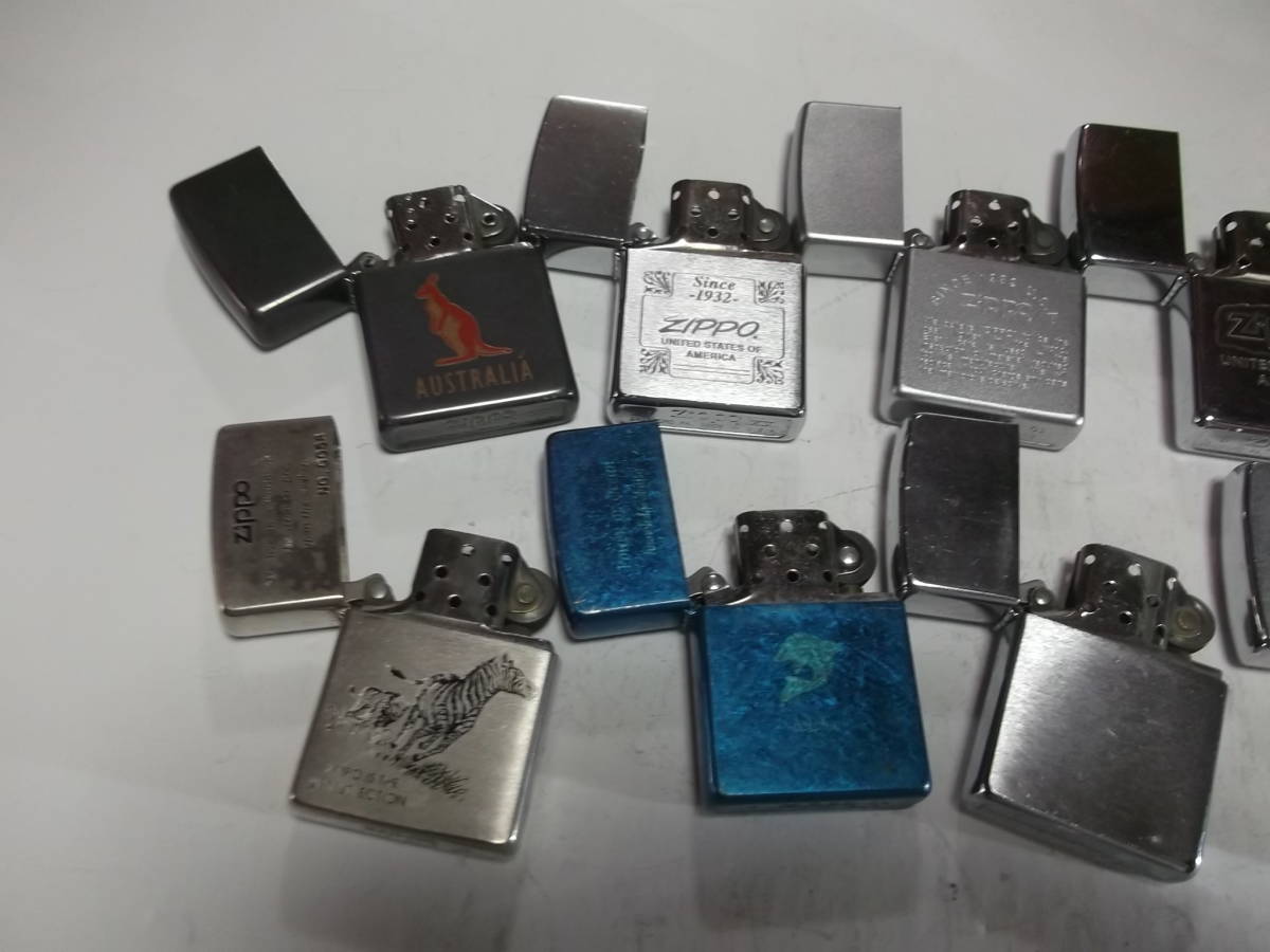 №42 ZIPPO ジッポーライター30コ オイルライター MADE IN U.S.A. 中古