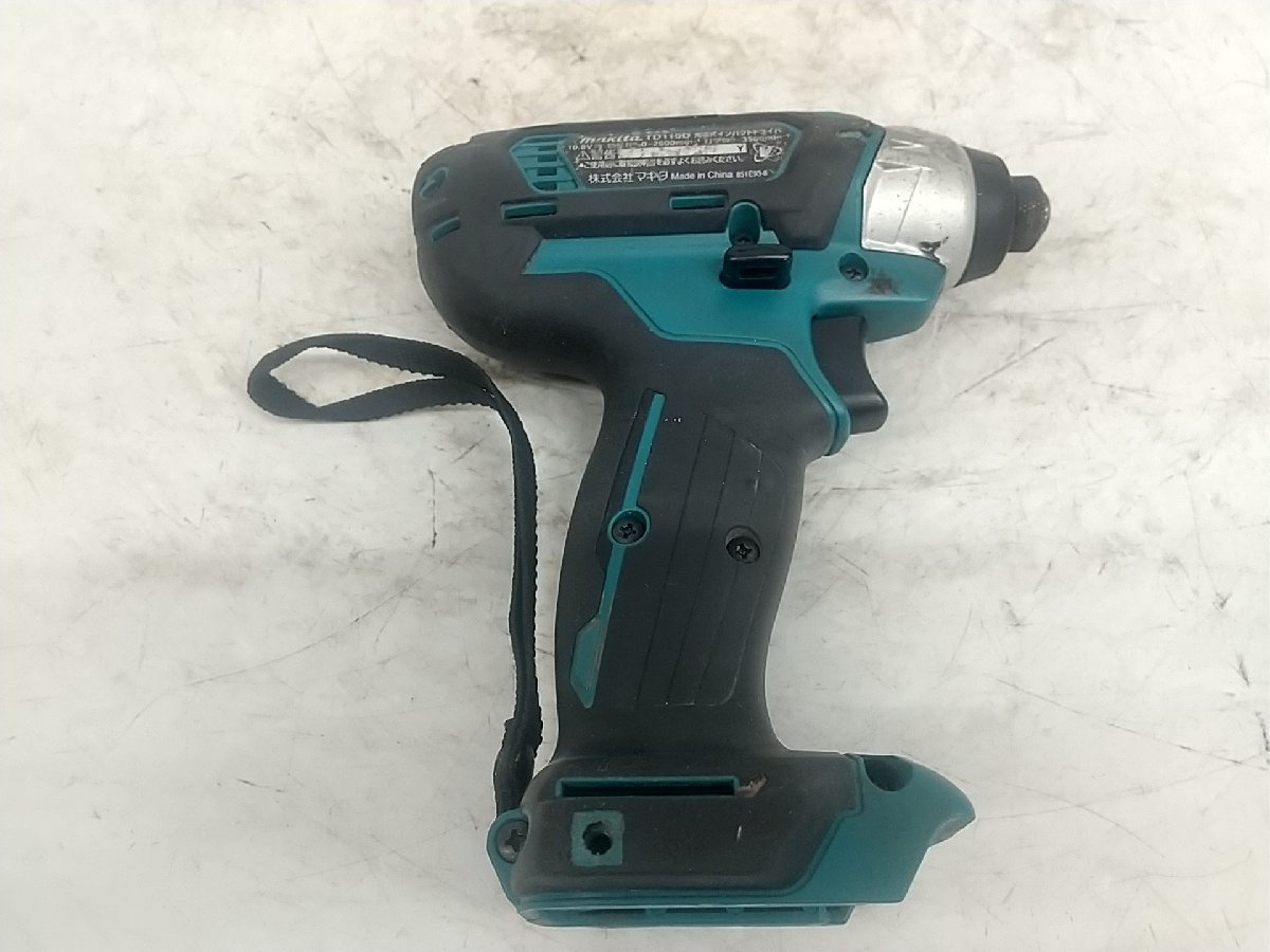 【中古品】★makita(マキタ) 10.8v充電式インパクトドライバ 青(本体のみ) TD110DZ　ITGBCXHVH40R_画像2