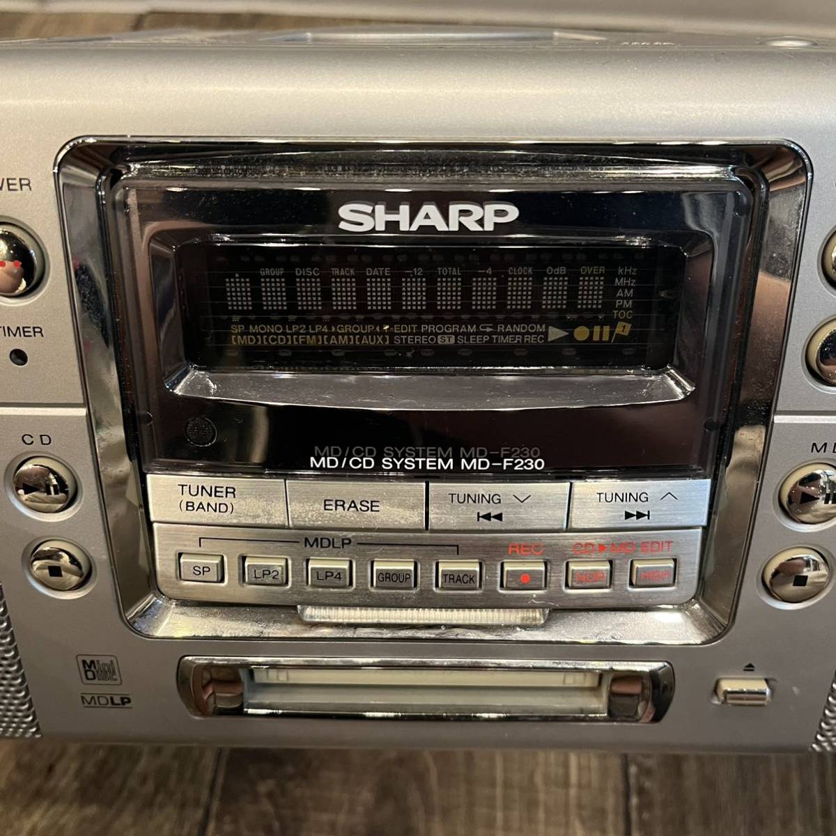 SHARP シャープ MD-F230-S MD/CDラジカセ リモコン付き | anjale.lk