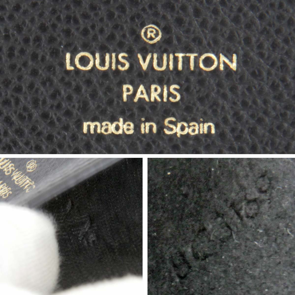 良品『USED』 LOUIS VUITTON ルイ・ヴィトン フォリオ M63586 スマホケース ブラック モノグラムアンプラント iPhone X/XS用_画像6