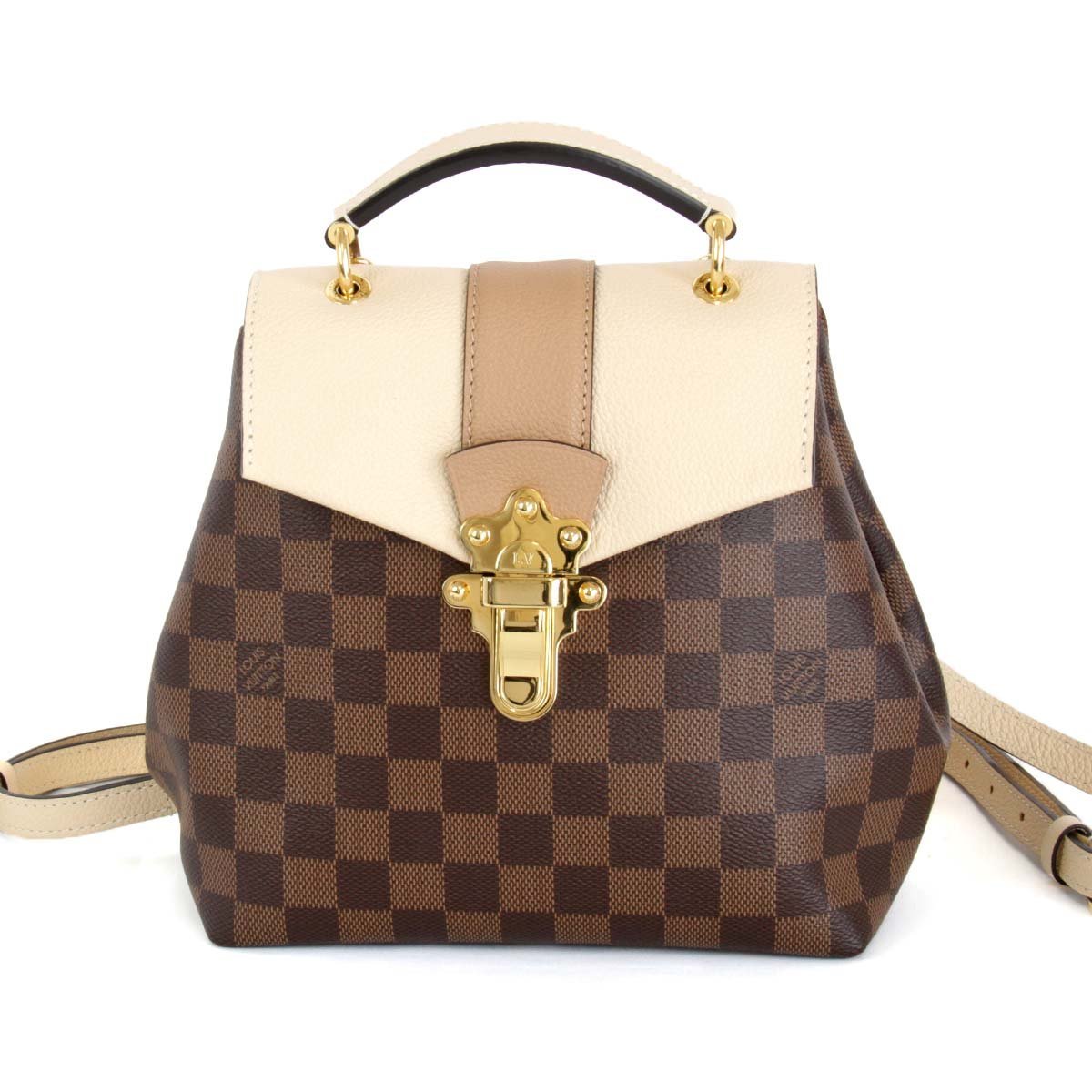 美品『ほぼ未使用』 LOUIS VUITTON ルイ・ヴィトン クラプトン N42259 リュック・デイパック ダミエ・エベヌ ダミエキャンバス_画像1