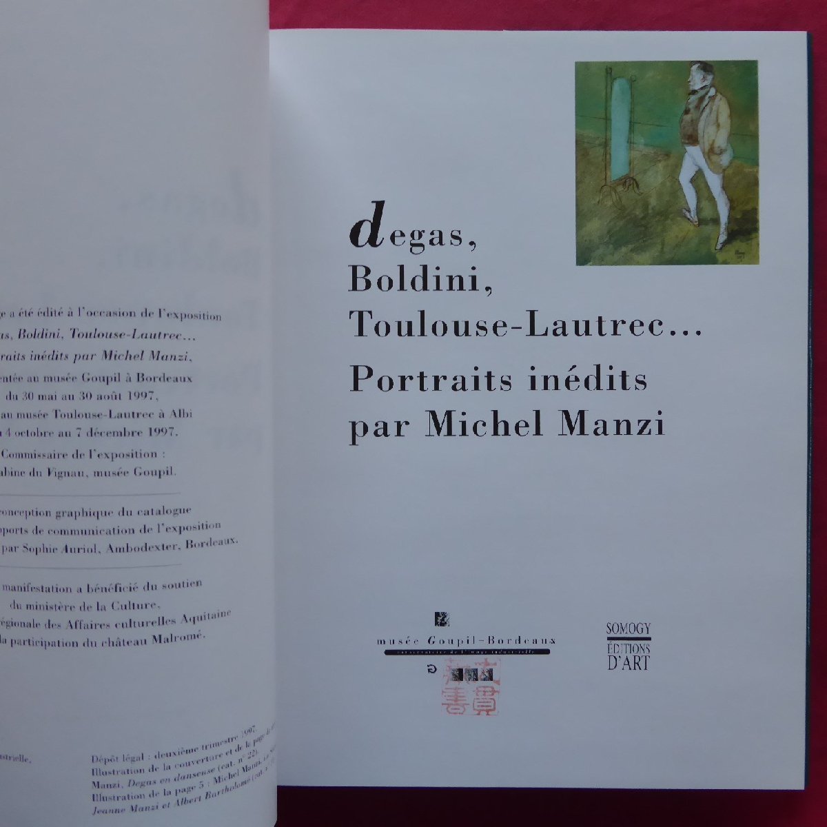 大型15/洋書【ドガ、ボルディーニ、トゥールーズ=ロートレック：ミシェル・マンジによる未発表の肖像画/1997年】_画像4