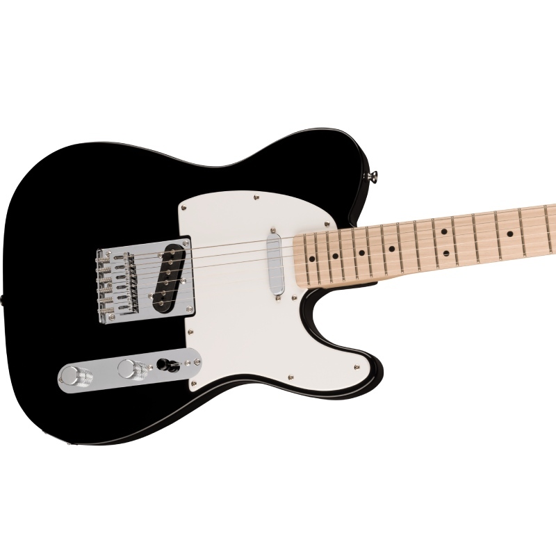 Squier by Fender Squier Sonic Telecaster, Maple Fingerboard, White  Pickguard, Black〈スクワイア フェンダー〉 JChere雅虎拍卖代购
