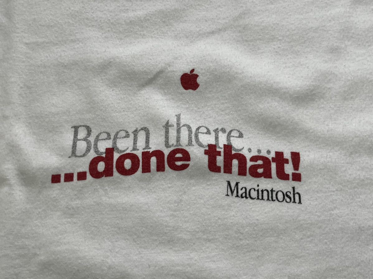 貴重！90's vintage Apple Tシャツ　Mac アップコンピュータ　90年代 ヴィンテージ テック企業　シングルステッチ