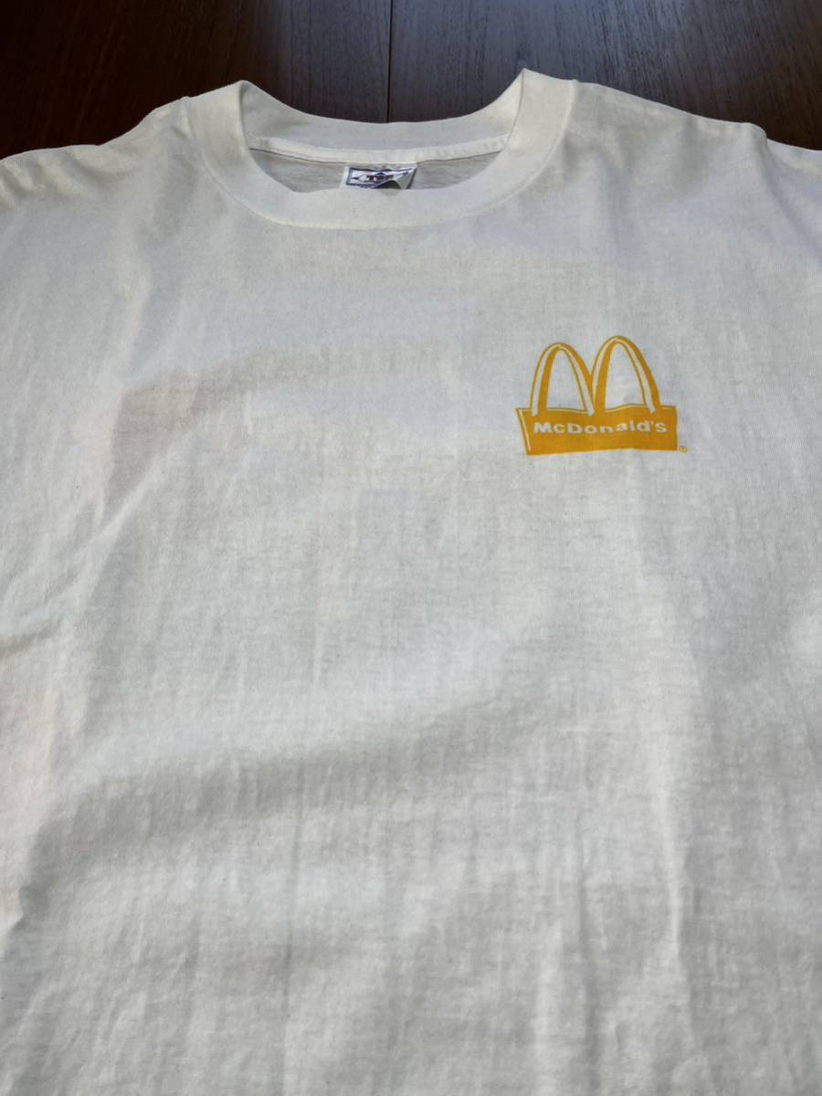 両面プリント！90'ヴィンテージ McDonald's マクドナルド　Tシャツ 企業Tee アメリカ製MADE IN USA_画像2