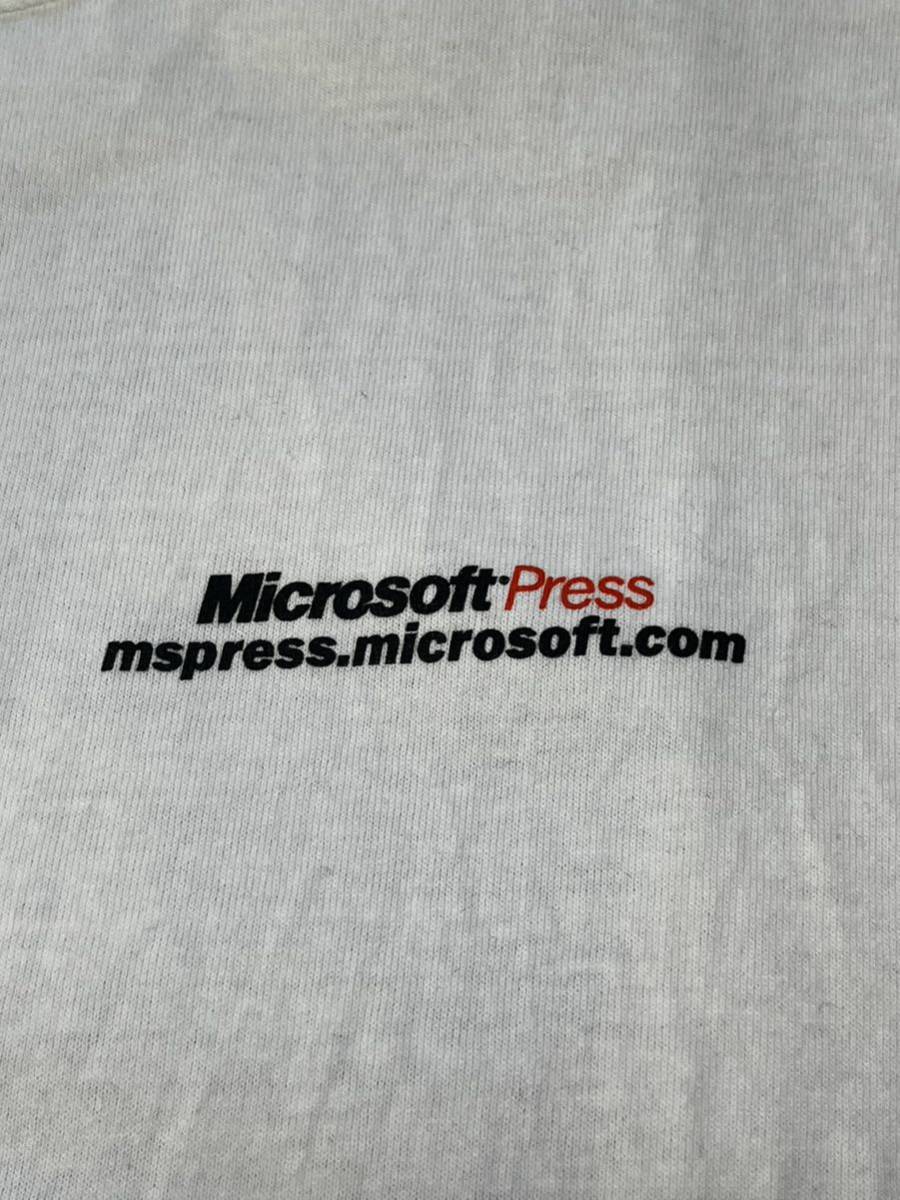 90'vintage Microsoft Tシャツ　マイクロソフト　ヴィンテージ 企業　テック企業Tedm