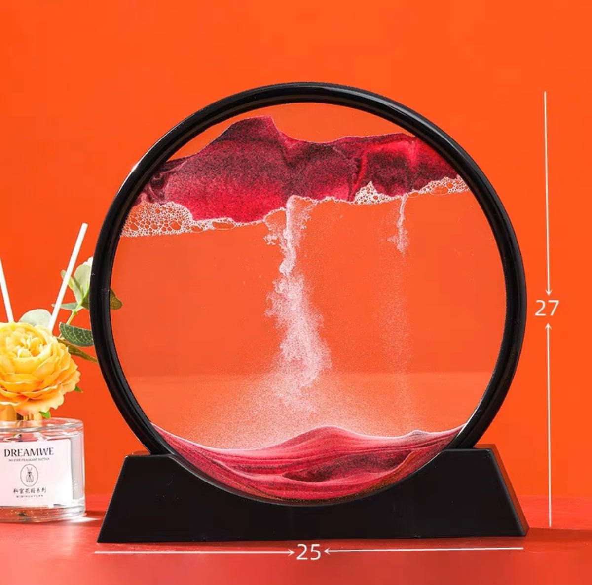 サンドピクチャー 砂の絵 3D サンドアートピクチャー サンドアート 砂動く砂のアート飾り置物面白い3D抽象的な風景オフィスの装飾