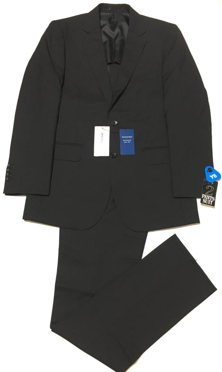 ONWARD SPEZZATO MACKENZIE　タスマニアウール スーツ 2パンツ　SUPER100s　Y6　オンワード　定価53.900円_画像1