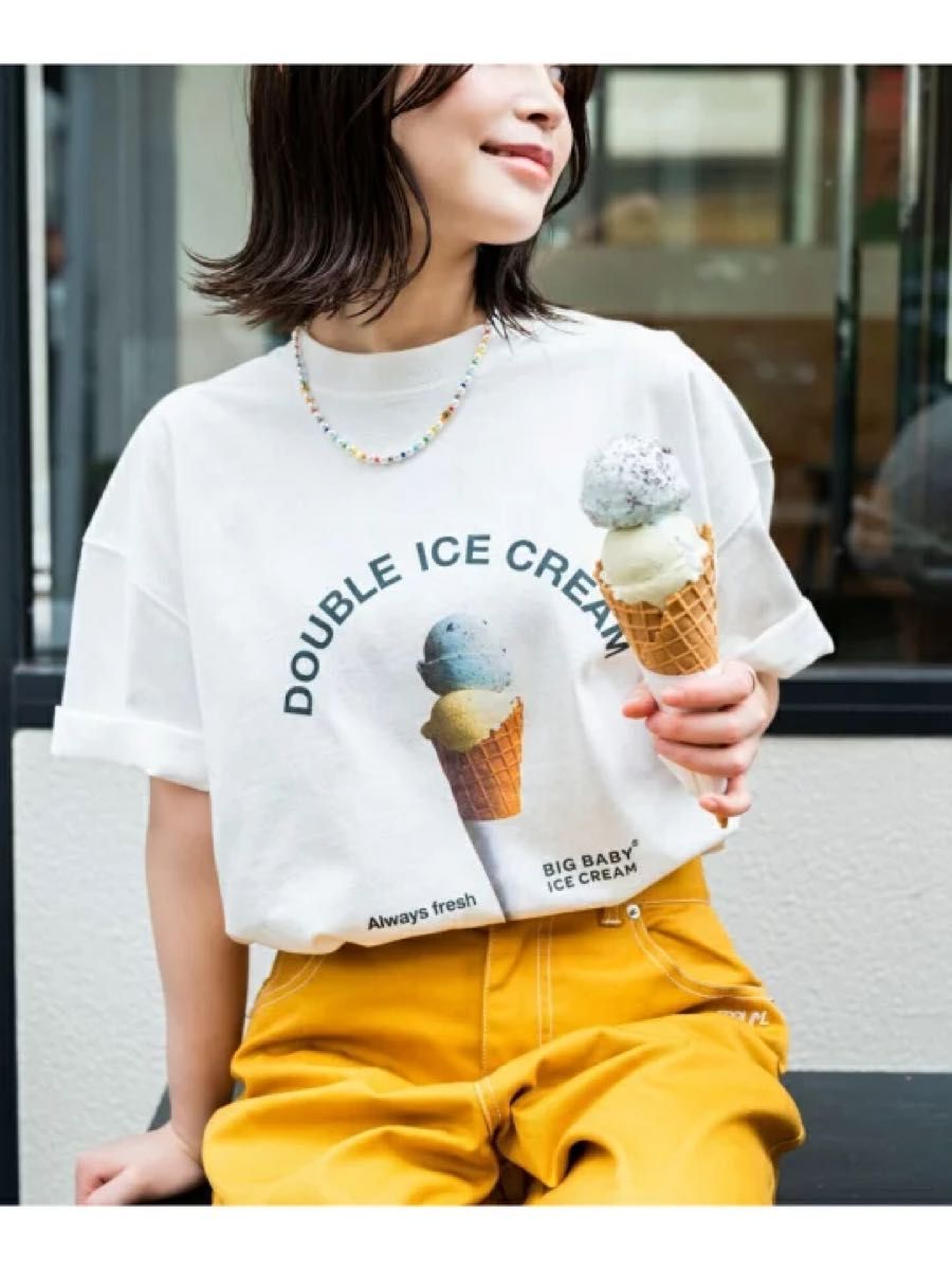 【美品】BIG BABY ICE CREAM×PAGEBOYLIM Tシャツ