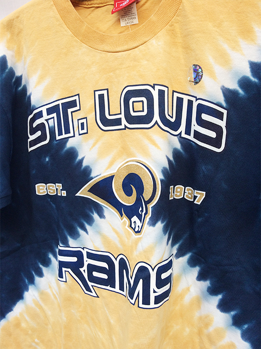 ST. LOUIS RAMS NFL セントルイス ラムズ タイダイ Tシャツ TEE 半袖 半袖TシャツT-SHIRTS XL 998_画像2