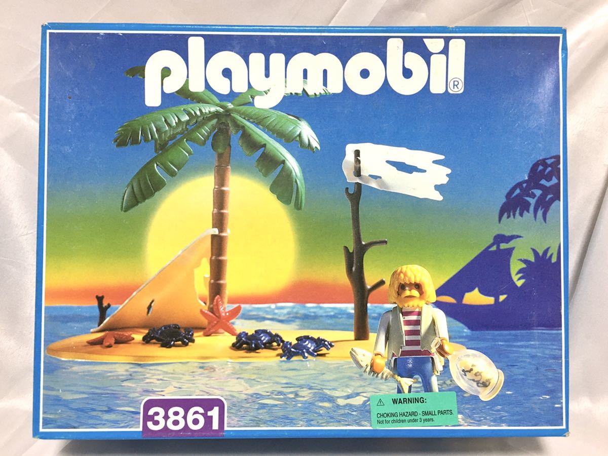 プレイモービル playmobil 廃盤品 希少レア 3861 海賊シリーズ 漂流者