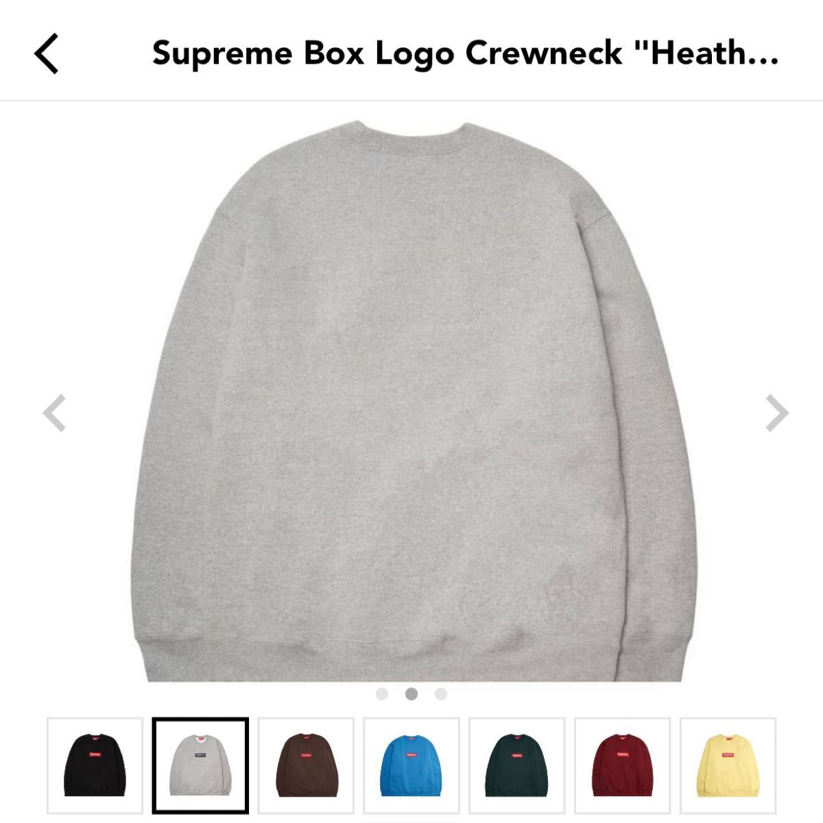 完売品】Supreme シュプリーム ボックスロゴ クルーネック 本物鑑定