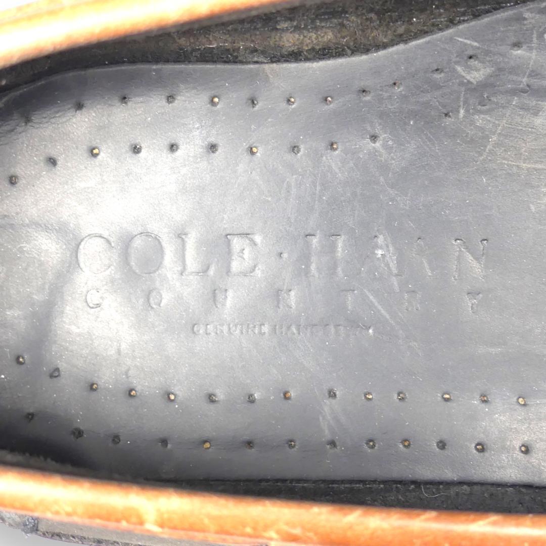 即決★COLE HAAN★26cm位 レザータッセルローファー コールハーン メンズ 茶 本革 ビジネスシューズ 本皮 スリッポン 革靴