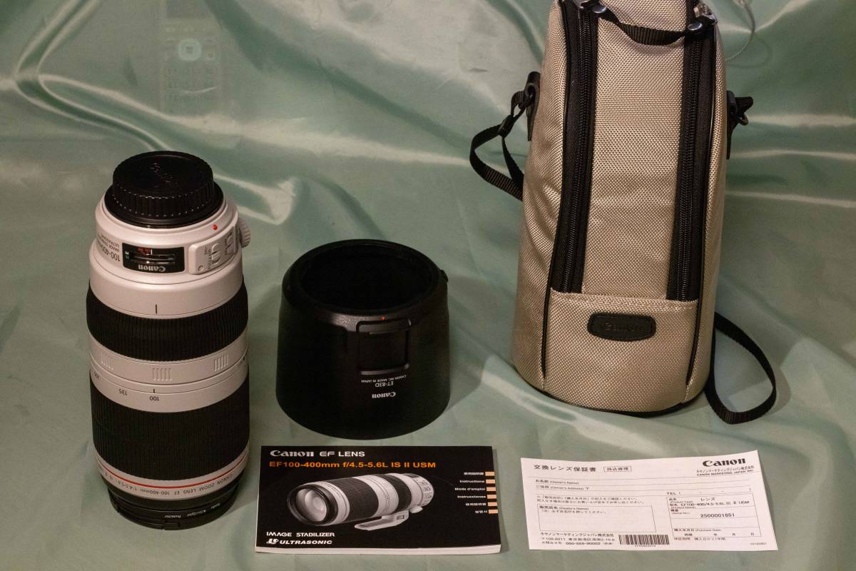 新品同様！ Canon EF100-400mm F4.5-5.6L IS II USM | transparencia