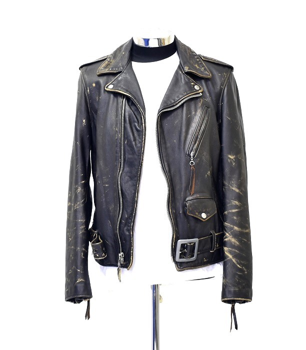 Schott（ショット）VINTAGE RIDERS LEATHER JACKET 7575 ヴィンテージライダースレザー ジャケット ブルゾン モーターサイクル バイカー S_画像1