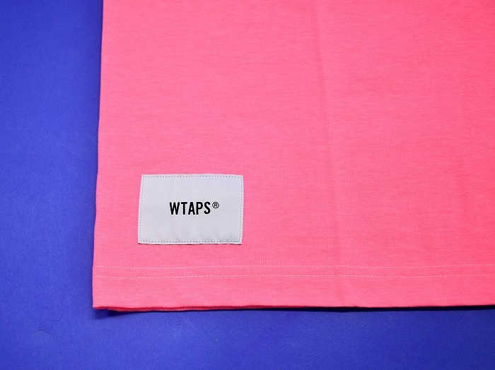 WTAPS (ダブルタップス) BLANK SS 04 / TEE. COPO 191ATDT-CSM04 半袖 ポケットTシャツ ポケT クルー 蛍光 無地 カットソー PINK S_画像6