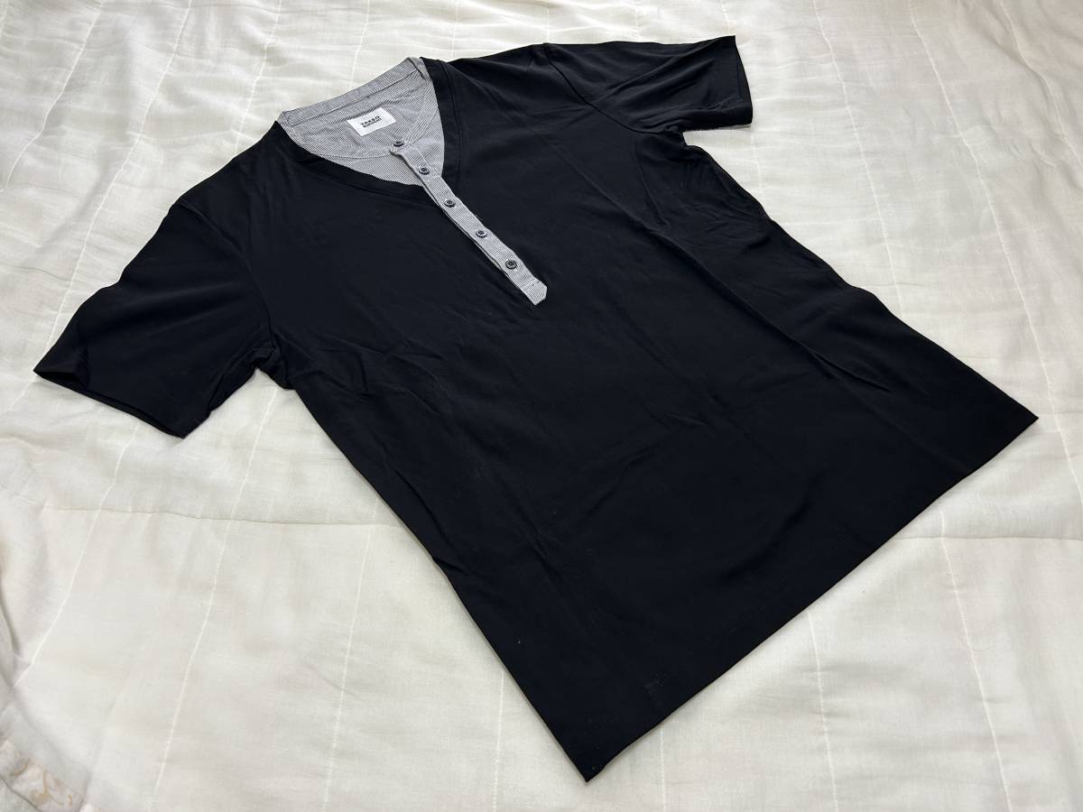 【タケオキクチ】フェイクレイヤーイヤード半袖Tシャツ(BLK2)230611_画像1