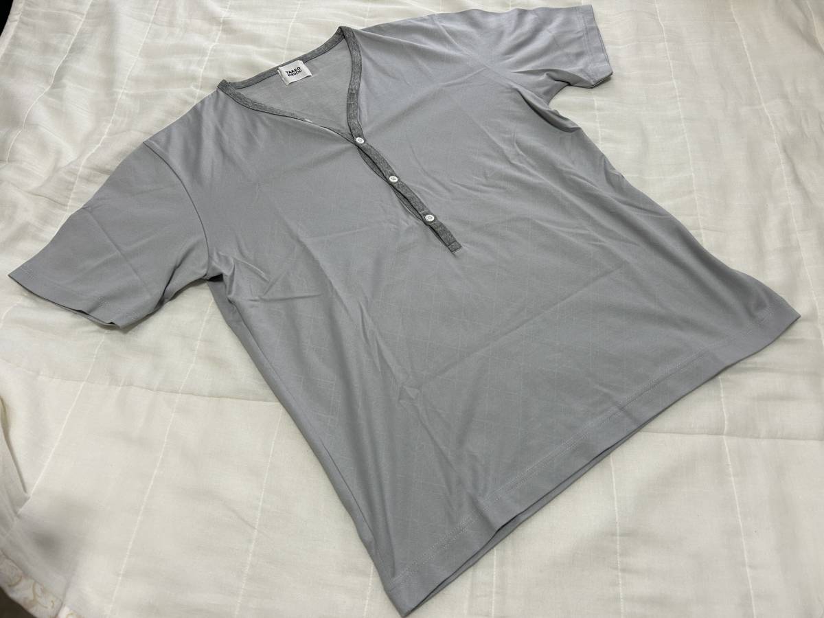 【タケオキクチ】Vネック半袖Tシャツ(GLY)230611_画像1