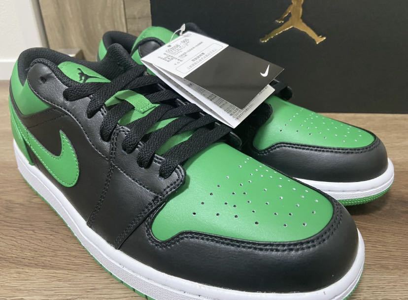 即決26cm NIKE AIR JORDAN1 Low Lucky Greenナイキ エアジョーダン1 ロー ラッキー グリーン 553558-065  新品国内正規品　US8