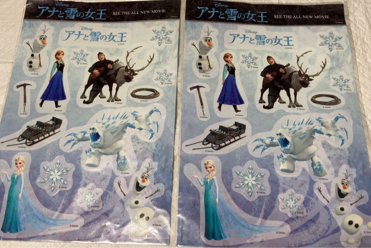 アナと雪の女王 ステッカー 非売品 2枚セット